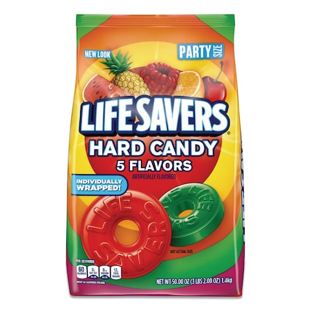 Life Savers Hard Candy, Original Five Flavors, 50 oz Bag 28098